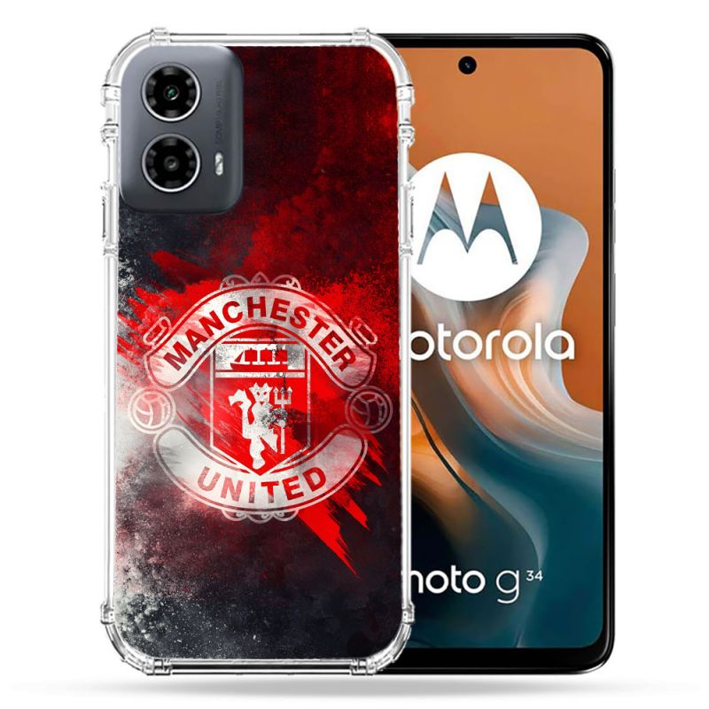 Coque Renforcée Pour Motorola G34 5G Foot Manchetser United