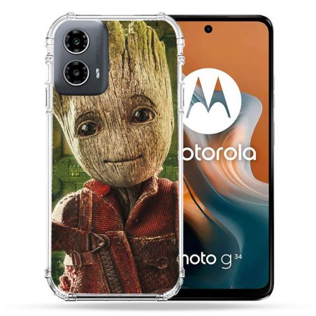 Coque Renforcée Pour Motorola G34 5G Groot Vert