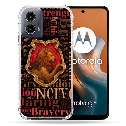Coque Renforcée Pour Motorola G34 5G Harry Potter Griffondor