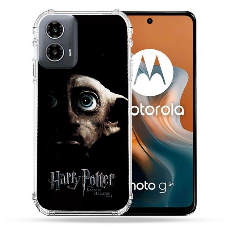 Coque Renforcée Pour Motorola G34 5G Harry Potter Hollows Dobby