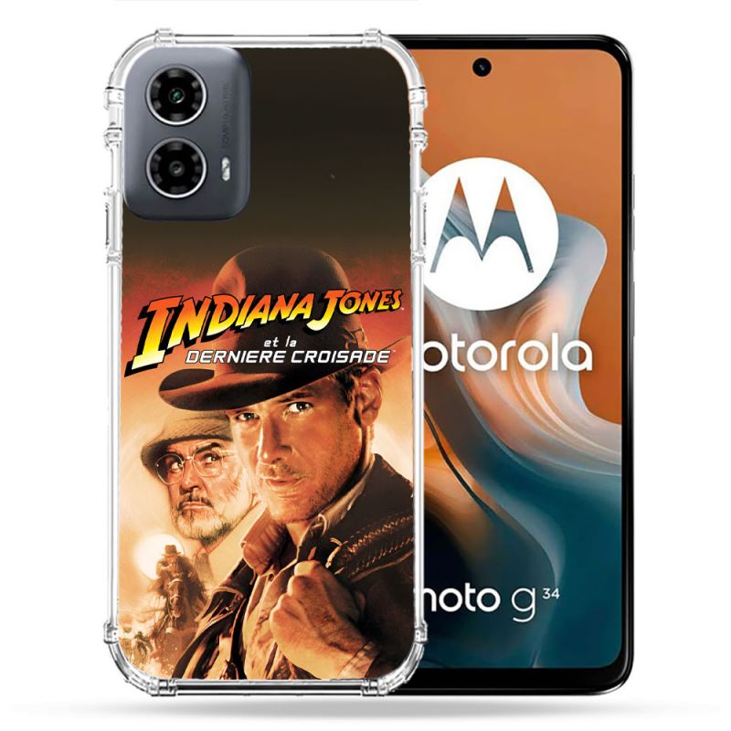 Coque Renforcée Pour Motorola G34 5G Indiana Jones Affiche