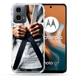 Coque Renforcée Pour Motorola G34 5G Kimono Ceinture