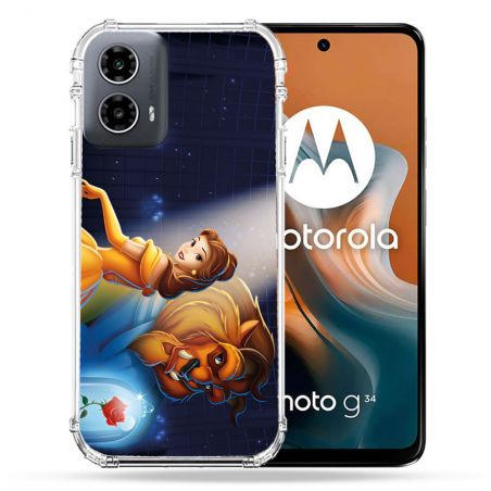 Coque Renforcée Pour Motorola G34 5G La Belle et La Bête