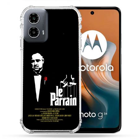 Coque Renforcée Pour Motorola G34 5G Le Parrain Affiche