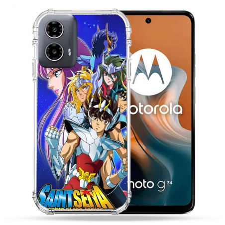 Coque Renforcée Pour Motorola G34 5G Les Chevaliers Du Zodiaque