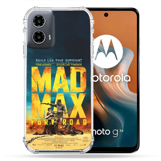 Coque Renforcée Pour Motorola G34 5G Mad Max Affiche