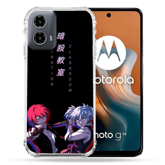 Coque Renforcée Pour Motorola G34 5G Manga Assassination Classroom Duo