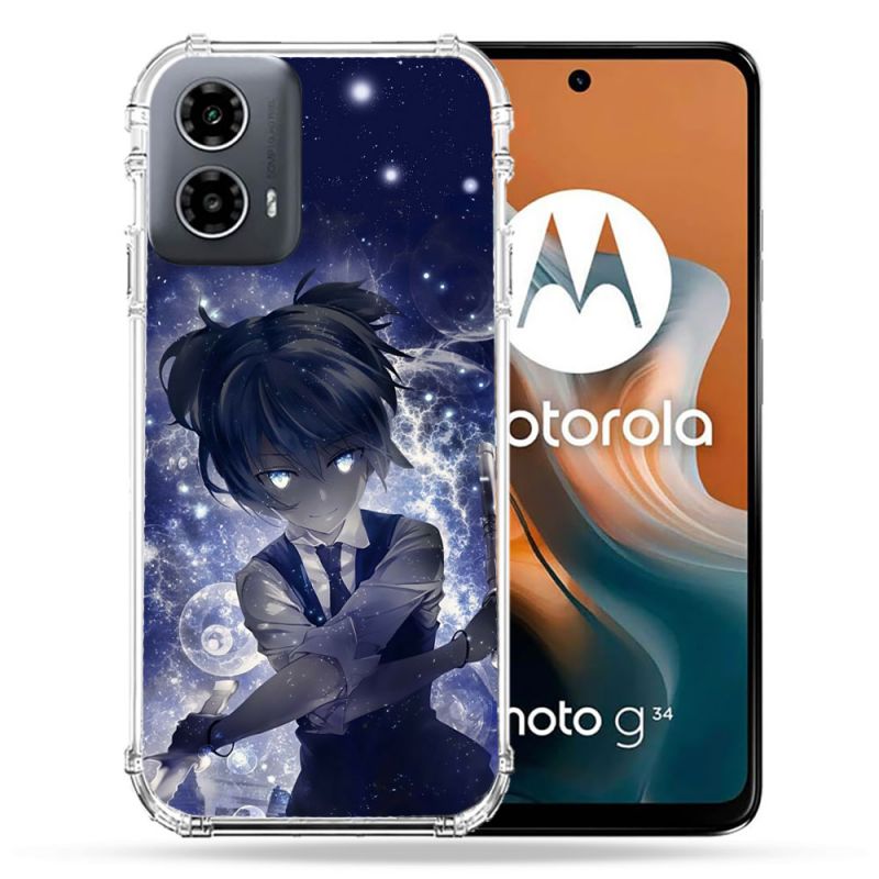 Coque Renforcée Pour Motorola G34 5G Manga Assassination Classroom Nagisa