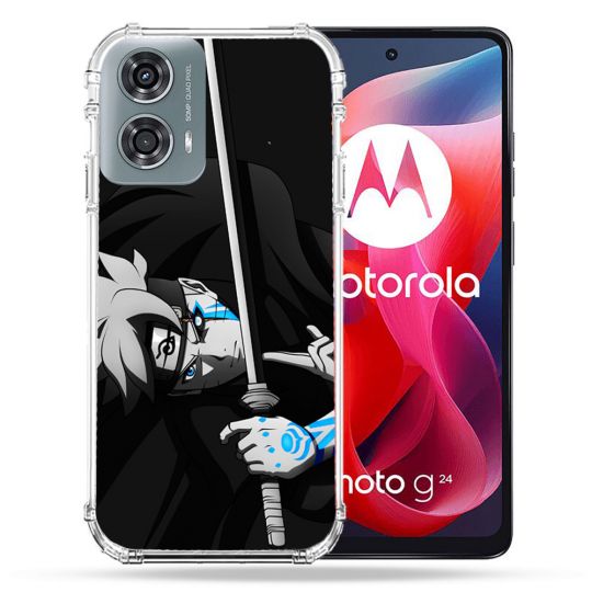 Coque Renforcée Pour Motorola G24 4G Manga Boruto Epée