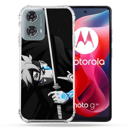 Coque Renforcée Pour Motorola G24 4G Manga Boruto Epée