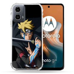 Coque Renforcée Pour Motorola G34 5G Manga Boruto Tatouage