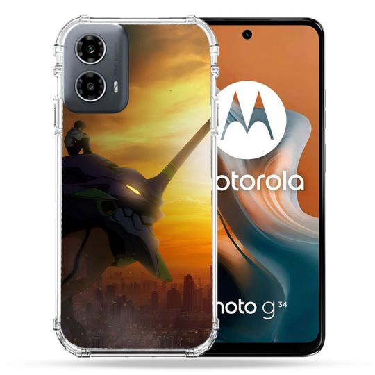 Coque Renforcée Pour Motorola G34 5G Manga Evangelion
