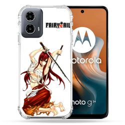 Coque Renforcée Pour Motorola G34 5G Manga Fairy Tail Erza