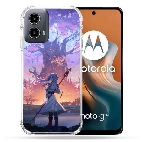 Coque Renforcée Pour Motorola G34 5G Manga Frieren