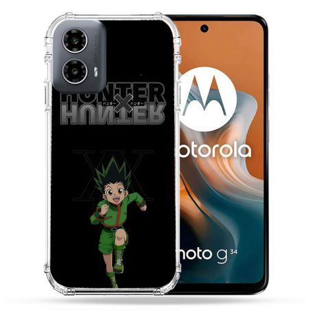 Coque Renforcée Pour Motorola G34 5G Manga Hunter X Hunter Gon
