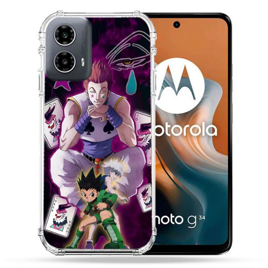 Coque Renforcée Pour Motorola G34 5G Manga Hunter X Hunter Hisoka