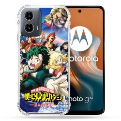 Coque Renforcée Pour Motorola G34 5G Manga My Hero Academia Affiche