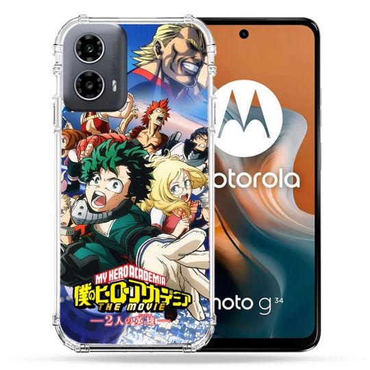 Coque Renforcée Pour Motorola G34 5G Manga My Hero Academia Affiche