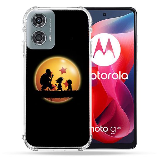 Coque Renforcée Pour Motorola G24 4G Manga Dragon Ball Vintage