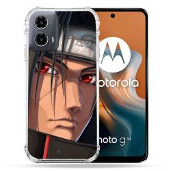 Coque Renforcée Pour Motorola G34 5G Manga Naruto Itachi Visage