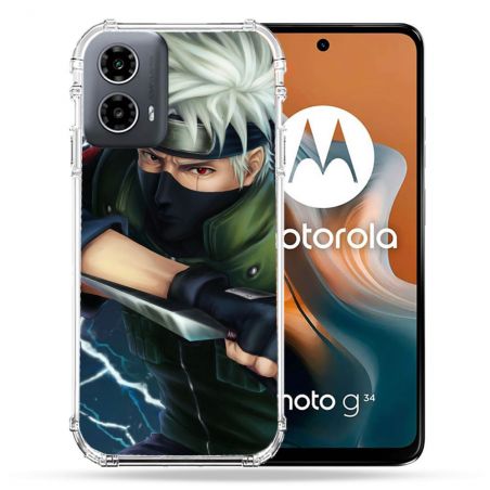 Coque Renforcée Pour Motorola G34 5G Manga Naruto Kakashi