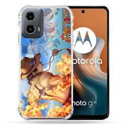 Coque Renforcée Pour Motorola G34 5G Manga One Piece Ace Color