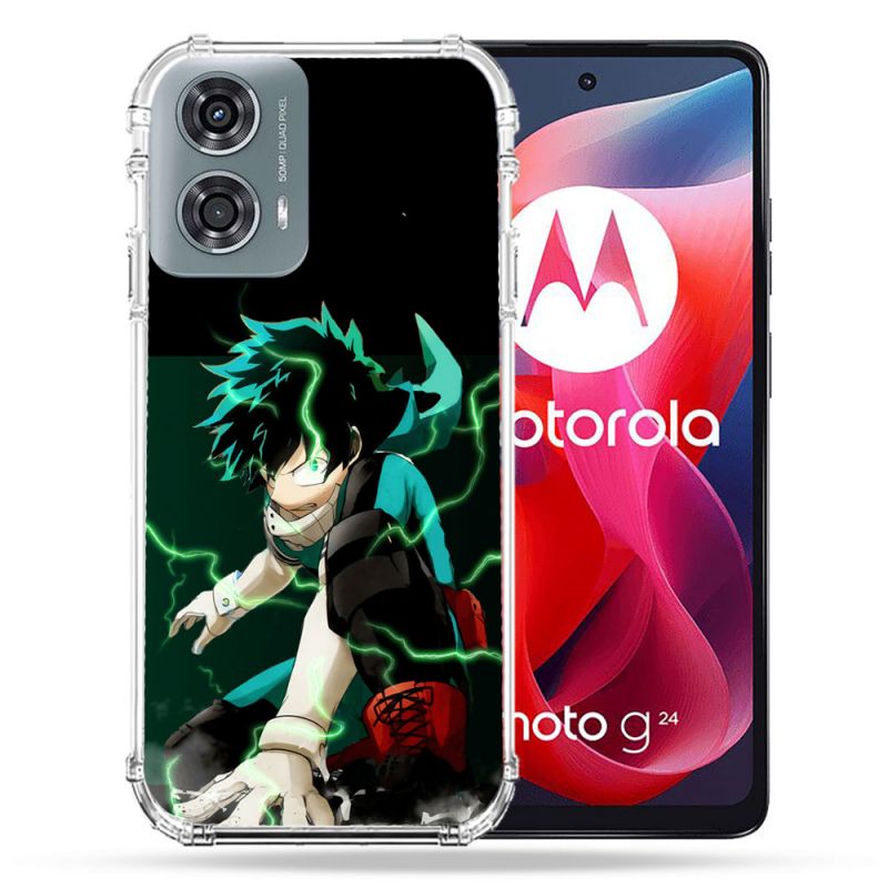 Coque Renforcée Pour Motorola G24 4G Manga My Hero Academia Deku