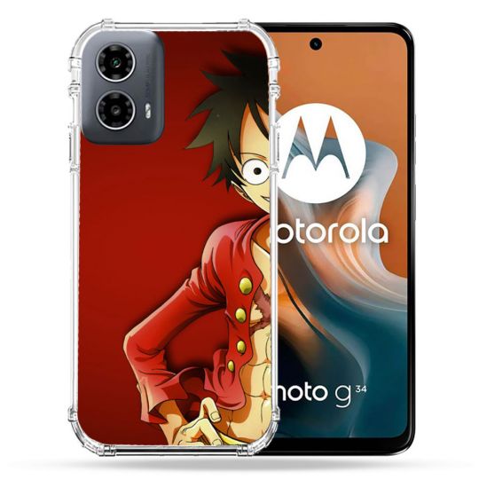 Coque Renforcée Pour Motorola G34 5G Manga One Piece Luffy