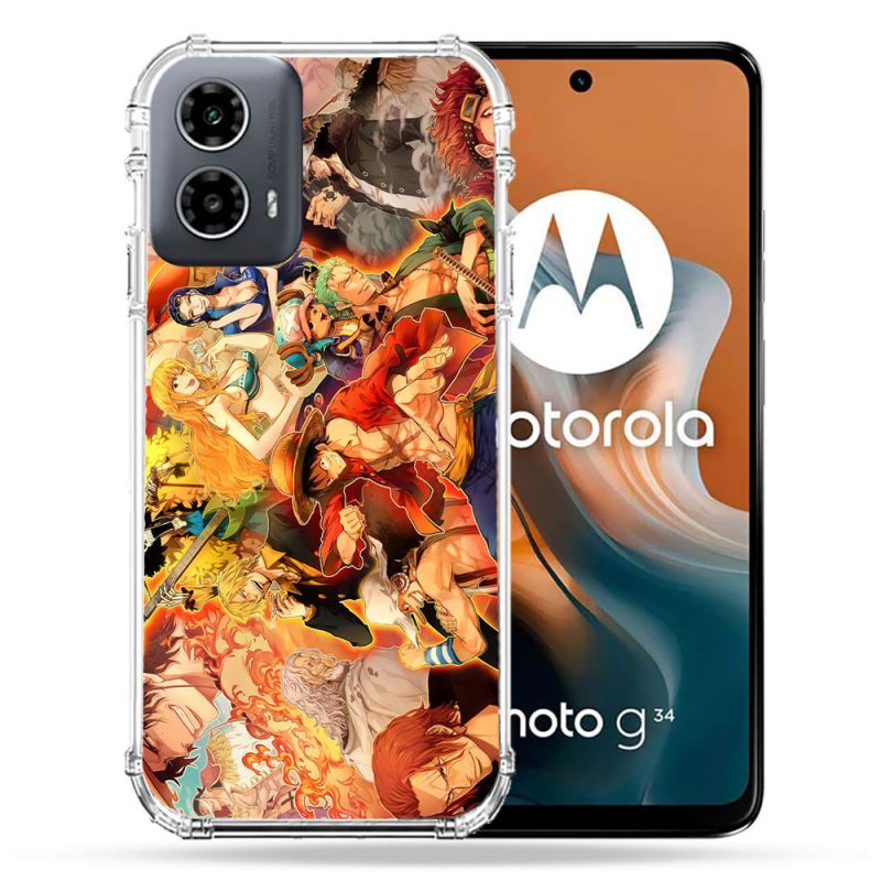 Coque Renforcée Pour Motorola G34 5G Manga One Piece Nakama