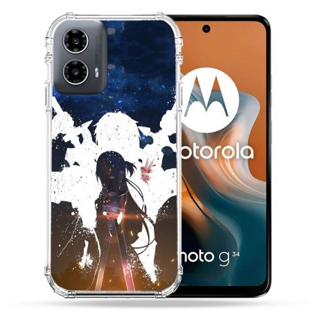 Coque Renforcée Pour Motorola G34 5G Manga SAO sword Art Online Asuna