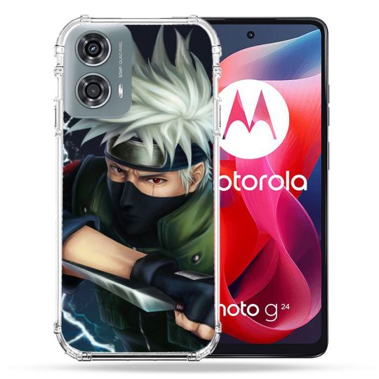 Coque Renforcée Pour Motorola G24 4G Manga Naruto Kakashi