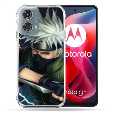 Coque Renforcée Pour Motorola G24 4G Manga Naruto Kakashi