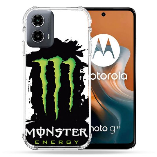 Coque Renforcée Pour Motorola G34 5G Monster Energy Tache