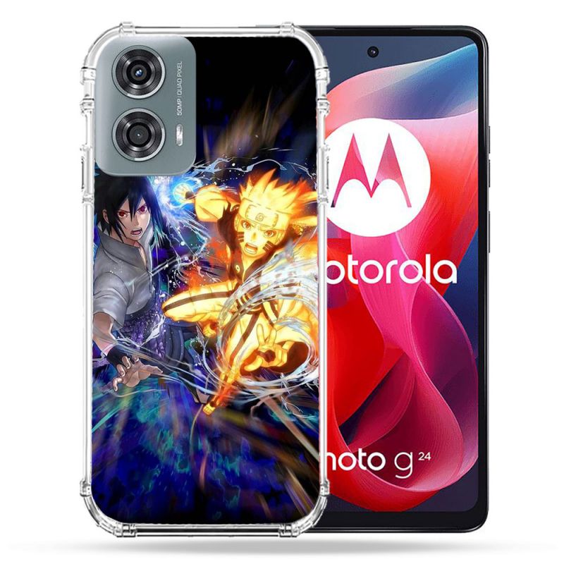 Coque Renforcée Pour Motorola G24 4G Manga Naruto VS