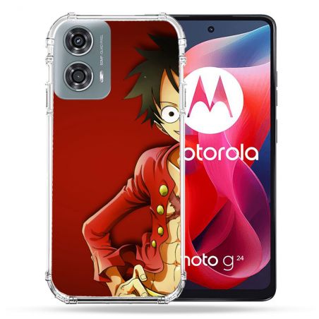 Coque Renforcée Pour Motorola G24 4G Manga One Piece Luffy