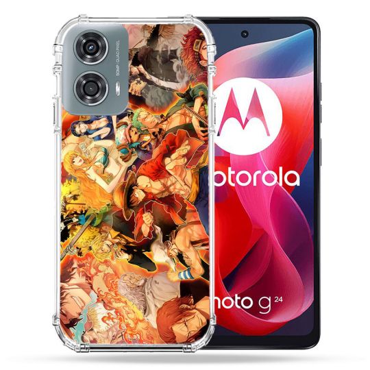 Coque Renforcée Pour Motorola G24 4G Manga One Piece Nakama