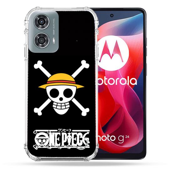 Coque Renforcée Pour Motorola G24 4G Manga One Piece Tete de Mort