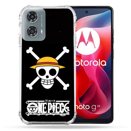 Coque Renforcée Pour Motorola G24 4G Manga One Piece Tete de Mort