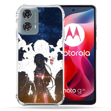 Coque Renforcée Pour Motorola G24 4G Manga SAO sword Art Online Asuna