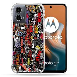 Coque Renforcée Pour Motorola G34 5G Musique Rock Groupe