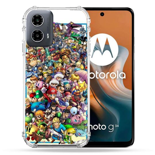 Coque Renforcée Pour Motorola G34 5G Nintendo