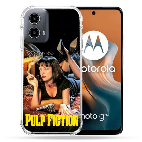 Coque Renforcée Pour Motorola G34 5G Pulp Fiction Affiche
