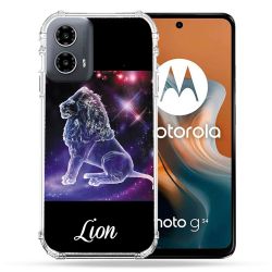 Coque Renforcée Pour Motorola G34 5G Signe Zodiaque 2 Lion