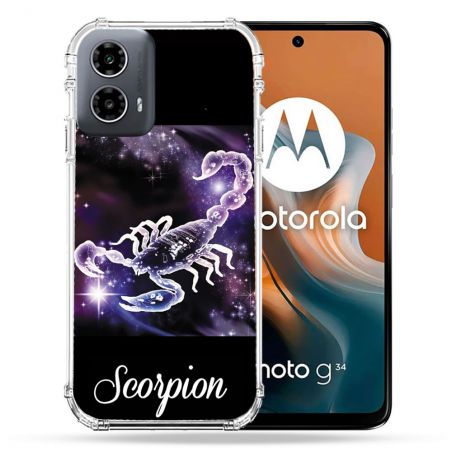 Coque Renforcée Pour Motorola G34 5G Signe Zodiaque 2 Scorpion