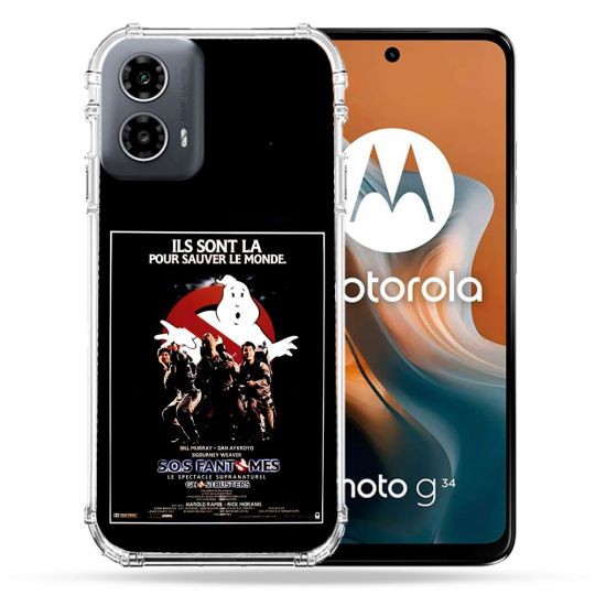 Coque Renforcée Pour Motorola G34 5G SOS Fantome Affiche