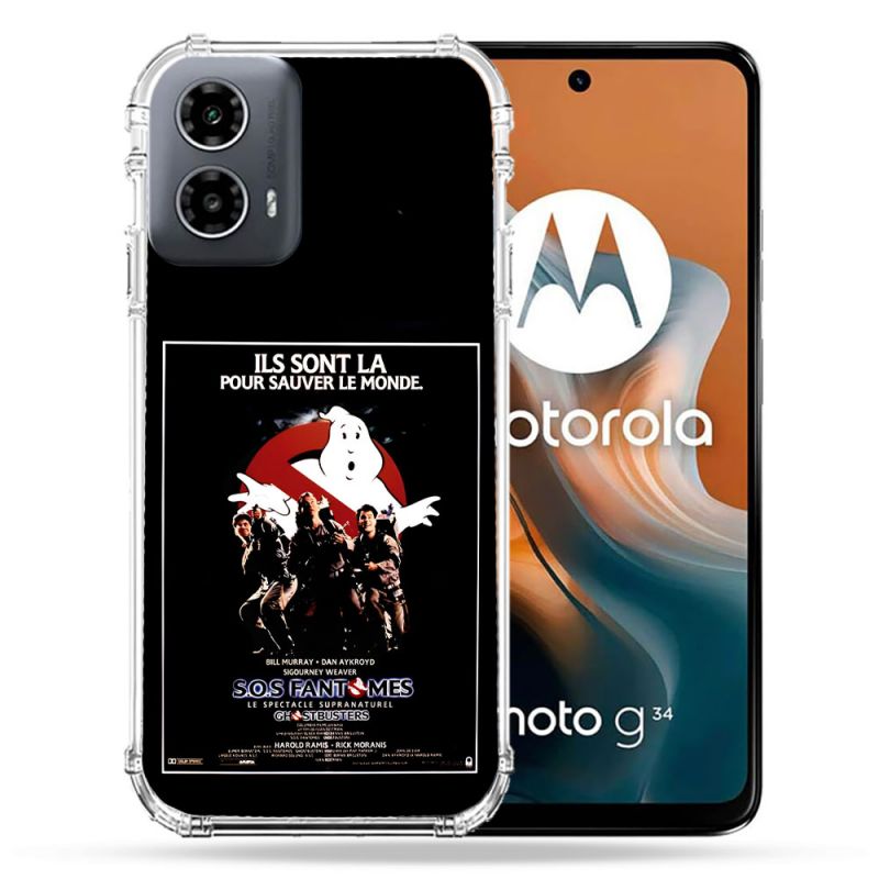 Coque Renforcée Pour Motorola G34 5G SOS Fantome Affiche