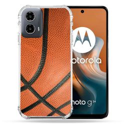 Coque Renforcée Pour Motorola G34 5G Sport Ballon Basket