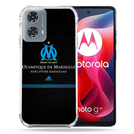 Coque Renforcée Pour Motorola G24 4G Olympique Marseille OM Fier etre Marseillais
