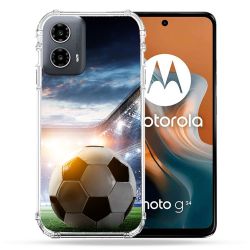 Coque Renforcée Pour Motorola G34 5G Sport Football Stade
