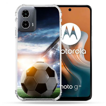 Coque Renforcée Pour Motorola G34 5G Sport Football Stade
